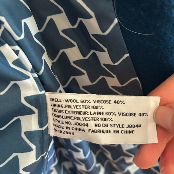 *Stunning* Peacock Blue Toggle Women's Jacket from Anthropologie - Picture 3 of 5